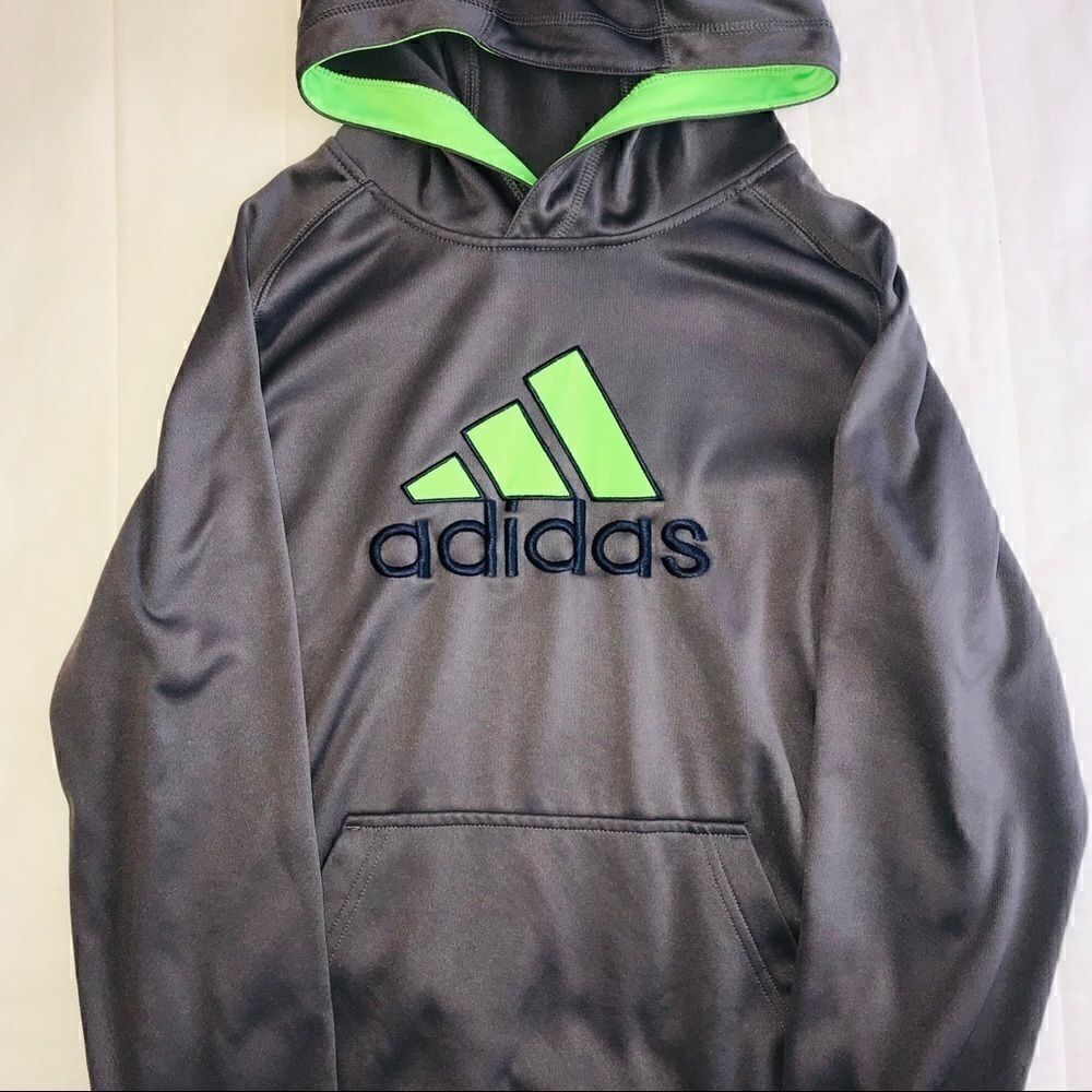 Adidas boys sports hoodie sweatshirt size L
